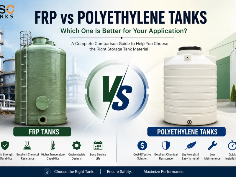 FRP vs Polyethylene Tanks: Which One Is Better for Industrial Storage Applications?