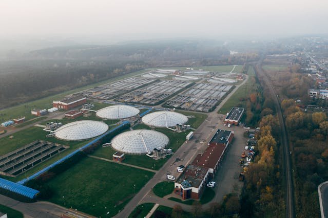 wastewater plant tanks